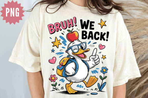 Download Back to School Cute Goose PNG Design - Premium Bundle