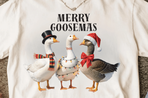 Download Vintage Christmas Cute Goose Png Clipart - Cute goose png Collection