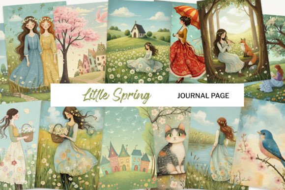 Download Spring Storybook Journal Pages JPG - Journal Collection