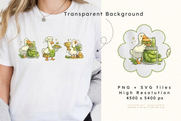 Download Pickles Lover with Cute Goose PNG SVG - Premium Bundle